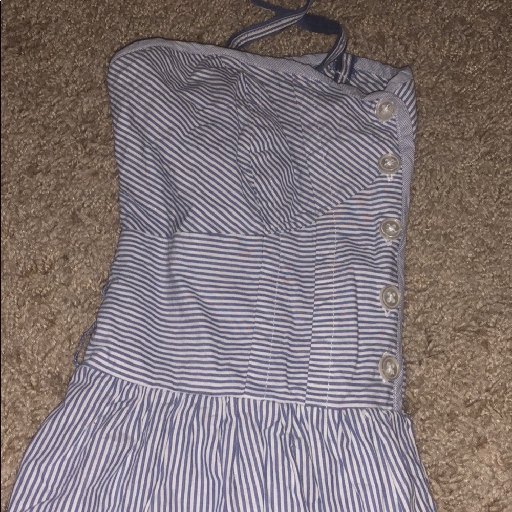 NEED GONE 🗣: striped sundress casual blue white